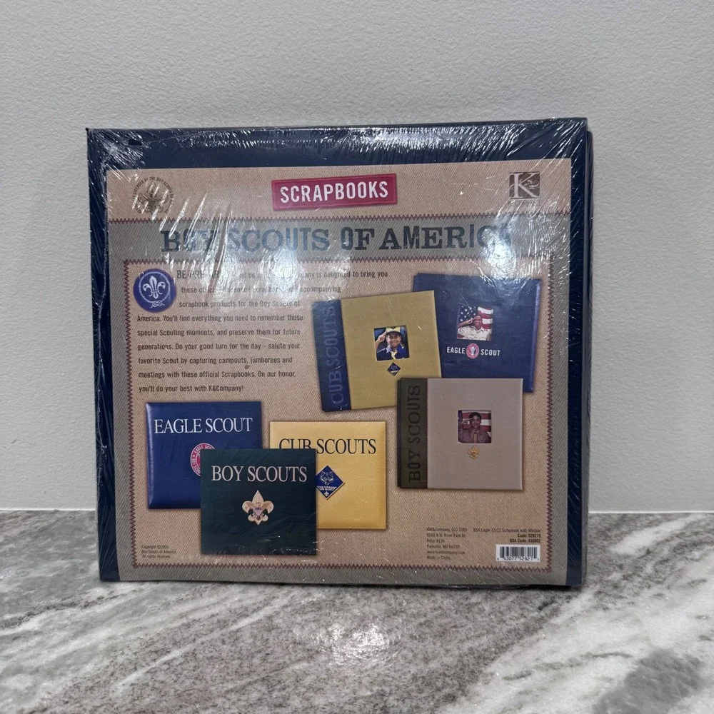BSA Eagle Scout Scrapbook 12x12 VTG Photo Album Boy Scouts K&Co 2005 Sealed NEW